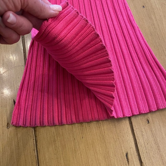 Adam lippes womens pink knit flare stretchy comfortable pants size small - Picture 10 of 15